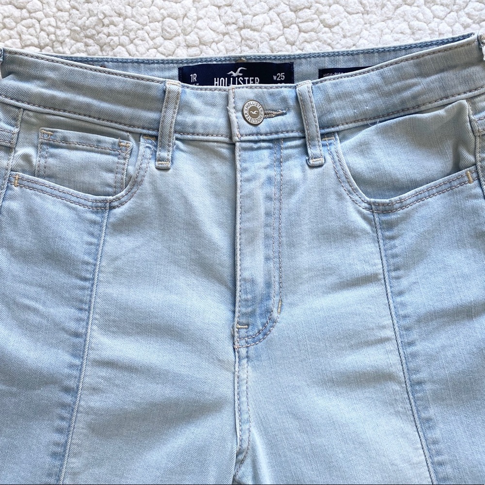 Two-toned cropped skinny jeans